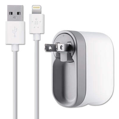 Belkin F8J032TT04 2.1 Amp Swivel Charger with Lightning Cable