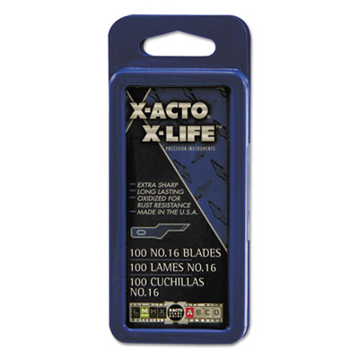 No. 16 Bulk Pack Blades for X-Acto Knives, 100/Box (X616)