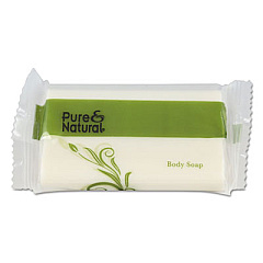 Pure & Natural Body and Facial Soap, Fresh Scent, # 1 1/2, 500/Carton (500150)