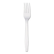 Boardwalk Mediumweight Polystyrene Cutlery, Fork, White, 100/Box (BWKBXFORKCT)
