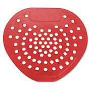 HOSPECO Health Gards Vinyl Urinal Screen, Cherry Scent, 7.75 x 6.88, Red, Dozen (03901)