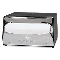 Georgia Pacific Professional Mini MorNap Mini-Fold Tabletop Napkin Dispenser, 7.9 x 11.5 x 4.9, Black/Chrome (51202CT)