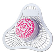 HOSPECO Health Gards Urinal Screen with Non-Para Block, Cherry Scent, White/Pink, Cherry, Dozen (01901)