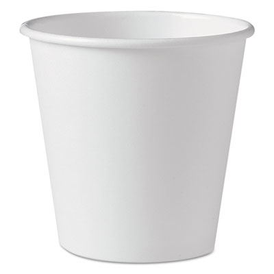 Dart Polycoated Hot Paper Cups, 10 oz, White, 1,000/Carton (410W)