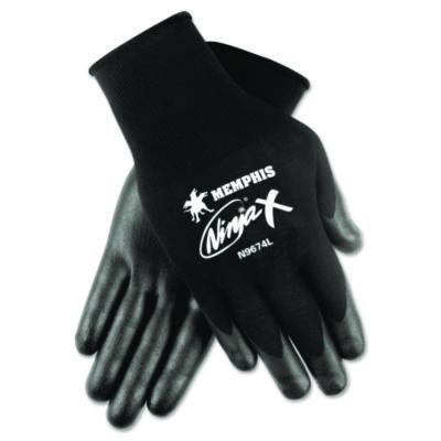 MCR Safety Ninja X Gloves, EN388: 412X, Small, Black, Pair (N9674S)
