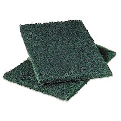 Scotch-Brite PROFESSIONAL Heavy-Duty Scouring Pad 86, 6 x 9, Green, Dozen