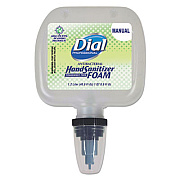 Dial Professional Antibacterial Foam Hand Sanitizer, 1.2 L Refill Cartridge, Fragrance-Free, 3/Carton (05085)