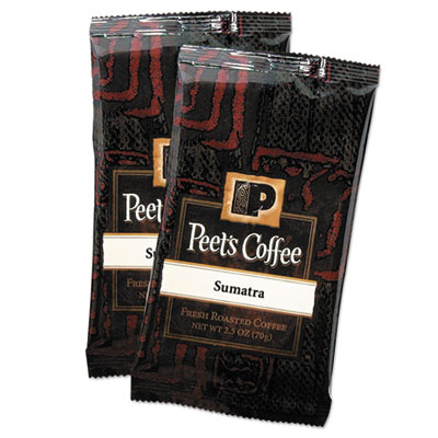 Peet's Coffee & Tea Coffee Portion Packs, Sumatra, 2.5 Oz Frack Pack, 18/box (504917)