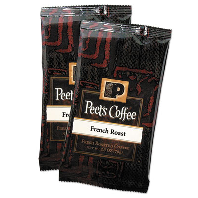 Peet's Coffee & Tea Coffee Portion Packs, French Roast, 2.5 Oz Frack Pack, 18/box (504914)