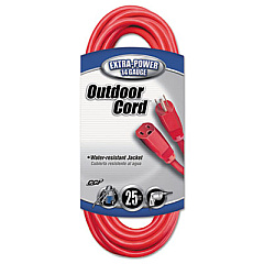 CCI Vinyl Outdoor Extension Cord, 25ft, 15 Amp, Red (02407)