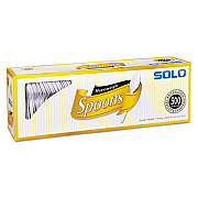 SOLO Cup Company Heavyweight Plastic Cutlery, Spoons, White, 6", 500/Carton (827272)