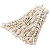 Rubbermaid Commercial Premium Bolt-On Cut-End Mop Head, Cotton, 20oz, White (F16700)