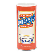 Diamond Crystal Granulated Sugar, 20 oz Canister, 24/Carton (45338)