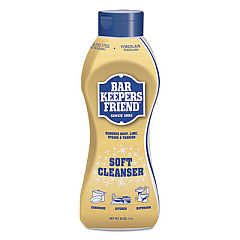 Bar Keepers Friend Soft Cleanser, 26 oz Squeeze Bottle, Citrus, 6/Carton (11624)