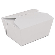 SCT ChampPak Retro Carryout Boxes, #1, 4.38 x 3.5 x 2 5, White, Paper, 300/Carton (0771)