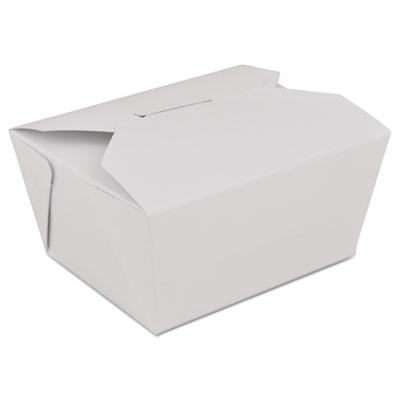 SCT ChampPak Retro Carryout Boxes, #1, 4.38 x 3.5 x 2 5, White, Paper, 300/Carton (0771)