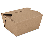 SCT ChampPak Retro Carryout Boxes, #1, 4.38 x 3.5 x 2.5, Brown, Paper, 450/Carton (0761)