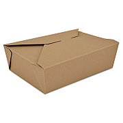 SCT ChampPak Retro Carryout Boxes, #3, 7.75 x 5.5 x 2.5, Brown, Paper, 200/Carton (0763)