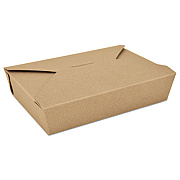 SCT ChampPak Retro Carryout Boxes, #2, 7.75 x 5.5 x 1.88, Brown, Paper, 200/Carton (0762)