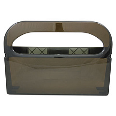 HOSPECO Health Gards Toilet Seat Cover Dispenser, Half-Fold, 16 x 3.25 x 11.5, Smoke (HG12SMO)
