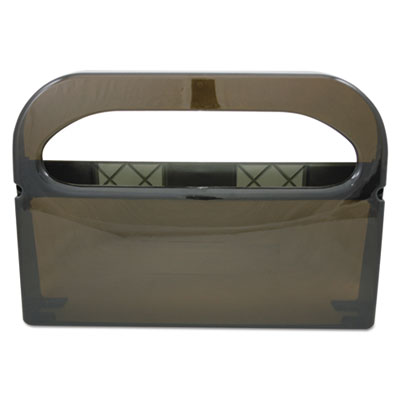 HOSPECO Health Gards Toilet Seat Cover Dispenser, Half-Fold, 16 x 3.25 x 11.5, Smoke (HG12SMO)