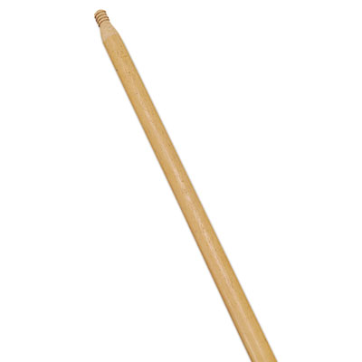 Rubbermaid Commercial Standard Threaded-Tip Broom/sweep Handle, 54", 1-5/16"dia, Wood, Dozen (6351DZ)
