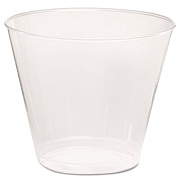 WNA Comet Plastic Tumbler, Squat, 5 oz, Clear, 50/Pack, 20 Packs/Carton (T5S)