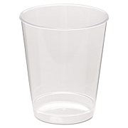 WNA Comet Plastic Tumbler, Tall, 8 oz, Clear, 25/Pack, 20 Packs/Carton (T8T)