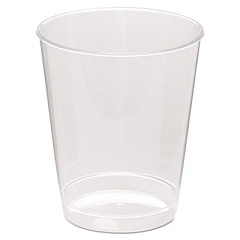WNA Comet Plastic Tumbler, Tall, 8 oz, Clear, 25/Pack, 20 Packs/Carton (T8T)