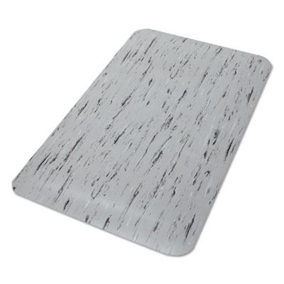 Crown Cushion-Step Surface Mat, 24 X 36, Spiffy Vinyl, Gray (CU2436SF)
