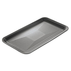 Genpak SUPERMARKET TRAYS, 13.88 X 1.25 X 10, WHITE, 100/CARTON (1014WH)