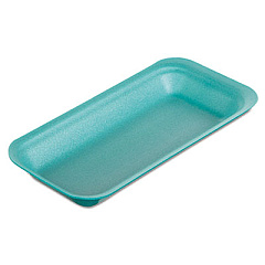 Genpak SUPERMARKET TRAYS, 8.38 X 0.88 X 3.38, GREEN, 500/CARTON (1115GN)