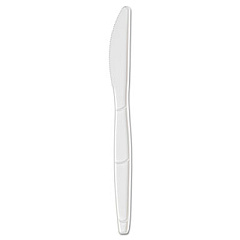 Dixie SmartStock Plastic Cutlery Refill, Series-B, Mediumweight Knife, White, 40/Pack, 24 Packs/Carton (SSK21P)