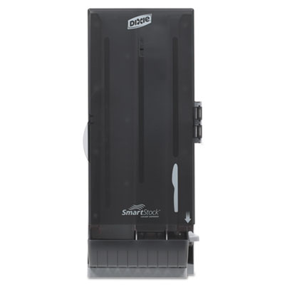 Dixie SmartStock Dining Utensil Dispenser, Holds 120 Knives, 10 x 8.78 x 24.75, Translucent Black (SSKD120)
