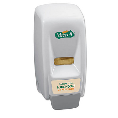 MICRELL 800 SERIES DISPENSER, WALL MOUNTABLE, 5" X 4.5" X 11", DOVE GRAY (9721)