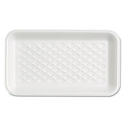 Genpak SUPERMARKET TRAY, WESTCOAST SUPERMARKETS ONLY, 4.75 X 8.25 X 0.63, WHITE, 125/BAG, 4 BAGS/CARTON (W1017S)