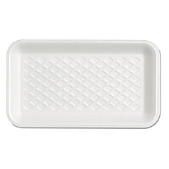 Genpak SUPERMARKET TRAY, WESTCOAST SUPERMARKETS ONLY, 4.75 X 8.25 X 0.63, WHITE, 125/BAG, 4 BAGS/CARTON (W1017S)