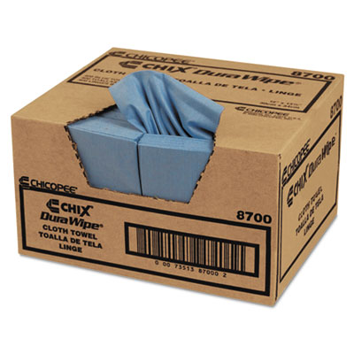 Chicopee VeraClean Critical Cleaning Wipes, Smooth Texture, 1/4 Fold, 1-Ply, 12 x 13, Unscented, Blue, 400/Carton (8700)