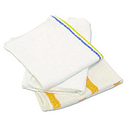 HOSPECO Value Counter Cloth/Bar Mop, 14 x 17, White, 25 Pounds/Bag (53425BP)
