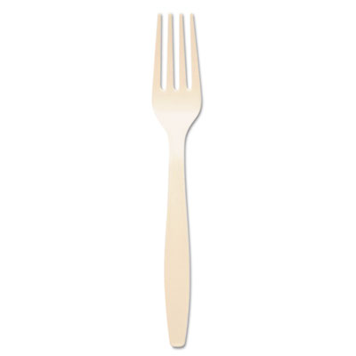 Dixie HEAVYWEIGHT POLYSTYRENE FORKS, CHAMPAGNE, 1,000/CARTON (FH117)