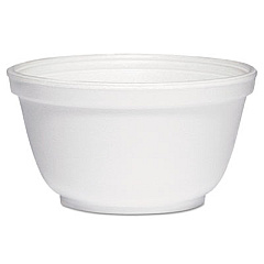 Dart Insulated Foam Bowls, 10 oz, White, 50/Pack, 20 Packs/Carton (10B20)