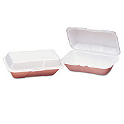 Genpak 21900 Hinged-Lid Foam Carryout Containers
