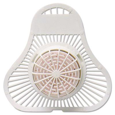 Fresh Products ParaZyme Urinal Screen with Block, Springtime Scent, White, Dozen (PP123USPBSF)