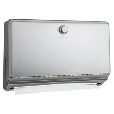 Bobrick ClassicSeries Surface-Mounted Paper Towel Dispenser, 10.75 x 4 x 7.13, Stainless Steel (2621)