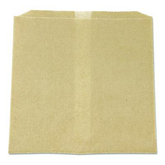 HOSPECO Waxed Napkin Liners for Most Swing-Top Type Receptacles , 8.5" x 7" x 8", Brown, 500/Carton (6802W)