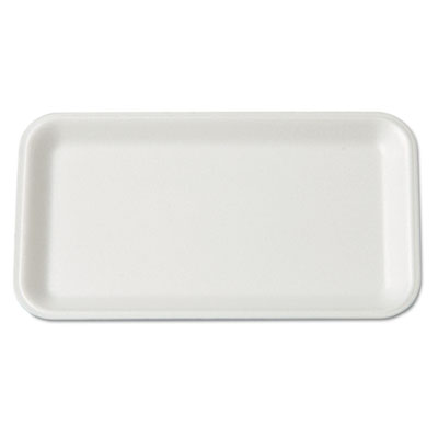 Genpak SUPERMARKET TRAY, 4.75 X 8.25 X 0.5, WHITE, 125/BAG, 4 BAGS/CARTON (17SWH)