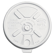 Dart Lift n' Lock Plastic Hot Cup Lids, Fits 12 oz to 24 oz Cups, Translucent, 1,000/Carton (16FTL)