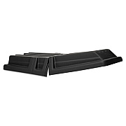 Rubbermaid Commercial Hinged Tilt Truck Lid, For 0.5 Cubic Yard Tilt Trucks, Rectangular, 28.5w x 56.5d x 9h, Black (1307BLA)