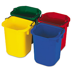 Rubbermaid Commercial 5-Quart Disinfecting Utility Pail, Plastic, 4 Colors (9T83)
