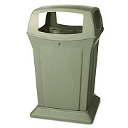 Rubbermaid Commercial Ranger Fire-Safe Container, 45 gal, Structural Foam, Beige (917388BEI)